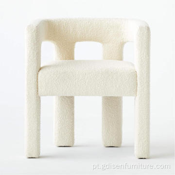Cadeira de jantar de estofos de tecido